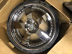 20&quot; Staggered (8.5&amp;10) Chrome HRE 945R w/ PZero Nero tires-rim-3.jpg