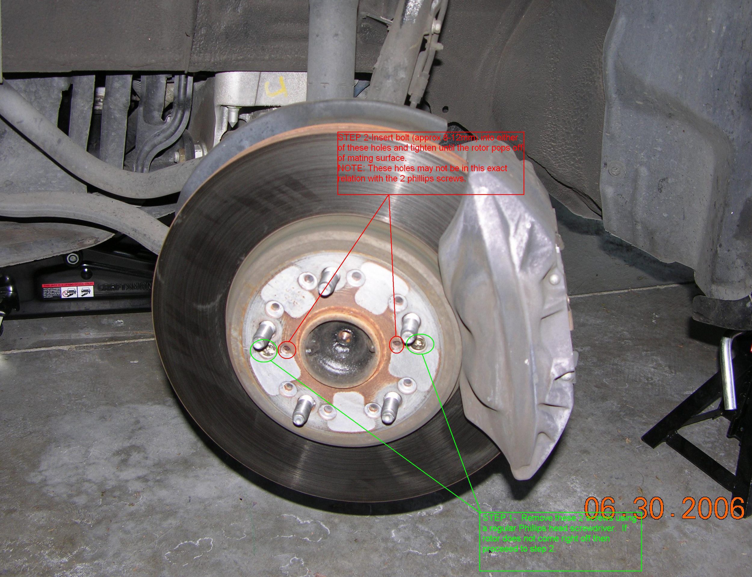 TUTORIAL DIY Front Rotor Change on UCF20/21 (9500) LS400 ClubLexus