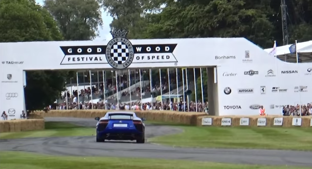 Lexus LFA Drifts at Goodwood Festival of Speed