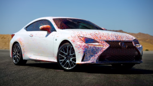 Lexus F Sports Abstract Paint and Hurl Baseballs, Slowly