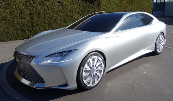 Lexus LF-FC Concept Spied in Stunning Silver
