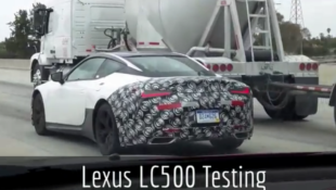 VIDEO: Lexus LC 500 Spied Testing at Highway Speed