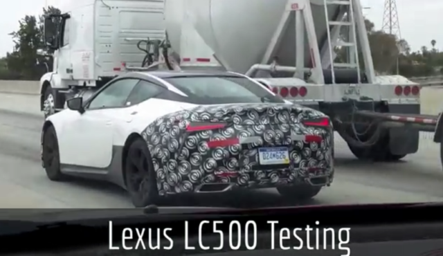VIDEO: Lexus LC 500 Spied Testing at Highway Speed