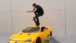 Flashback: That Time Tony Hawk Skateboarded Over a Lexus LFA