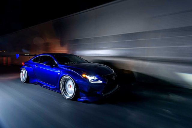 Lexus RC F Wide-Body Looks Stunning in Blue