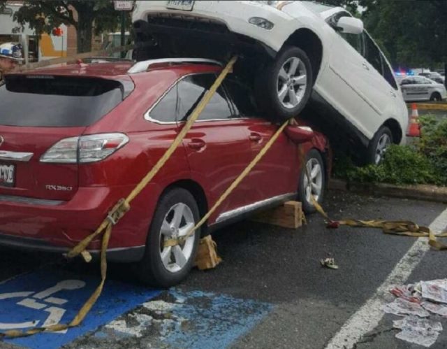 Lexus on Lexus Wreck Is Bizarre in More Ways Than One