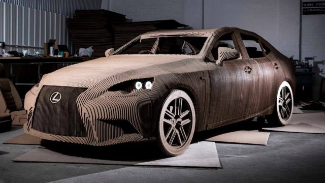Lexus Builds a Driveable Cardboard Car (Photos)