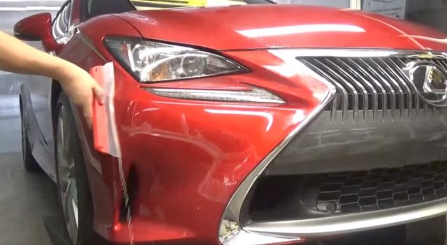 How to Install a Clear Bra Film on Your Lexus RC 350