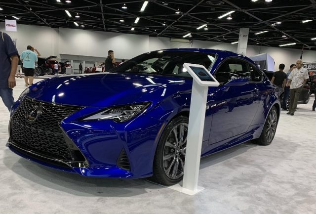 Revised 2019 Lexus RC 350 F Sport Caught on Display