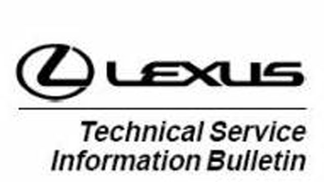 Lexus ES: Technical Service Bulletins and Recalls