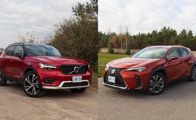 Lexus UX and Volvo XC40