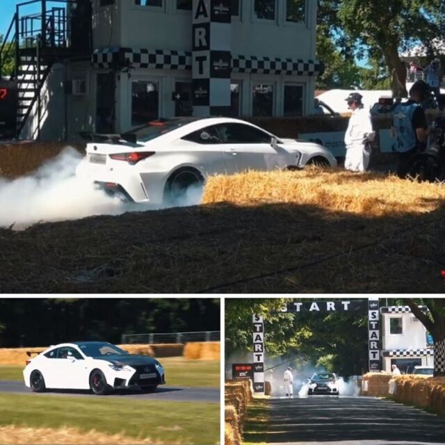 2020 Lexus RC F Track Edition Burns Rubber at Goodwood