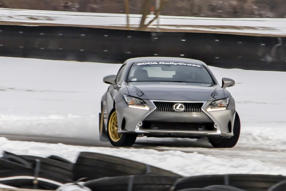 Lexus RC winter autocross