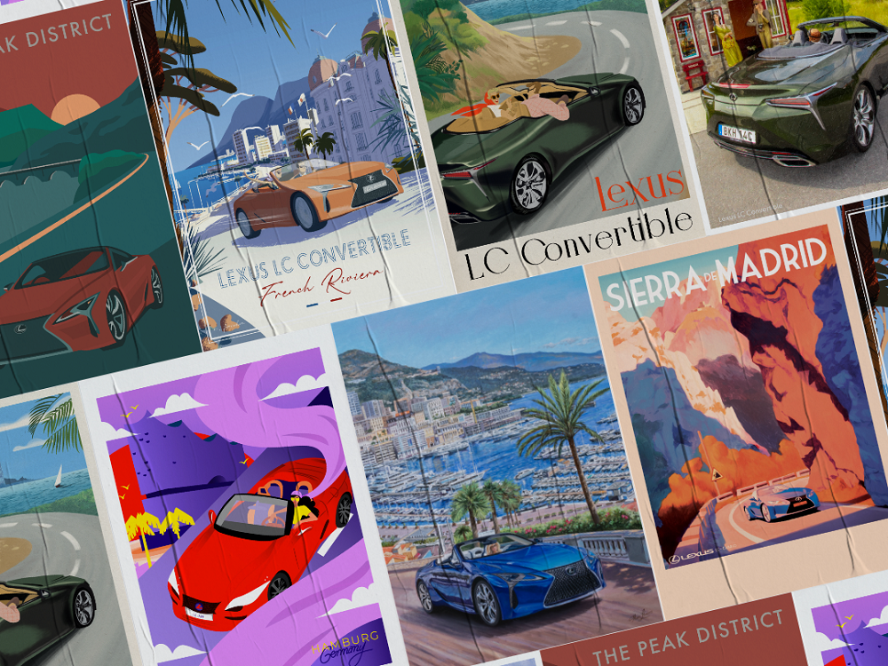 Lexus LC 500 Travel Posters