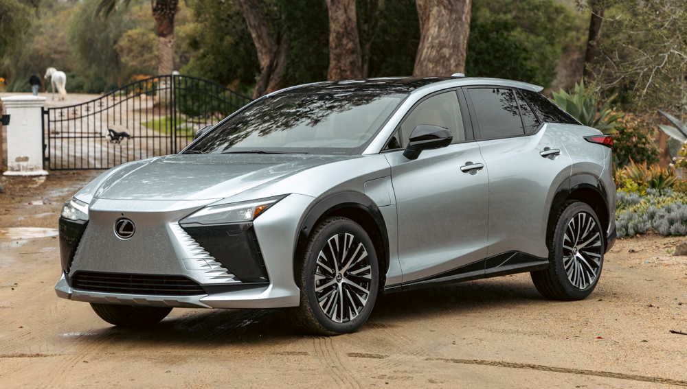 Lexus RZ 450e at the horse farm
