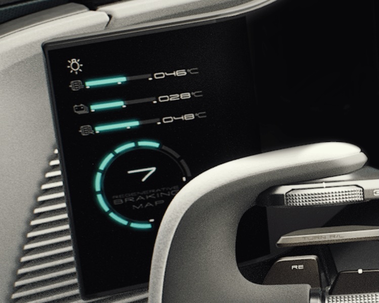 Lexus Sport Concept left screen